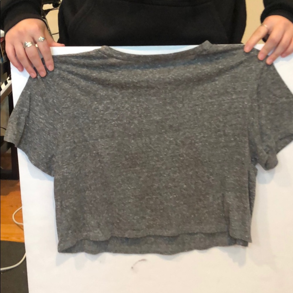 Crop band tee